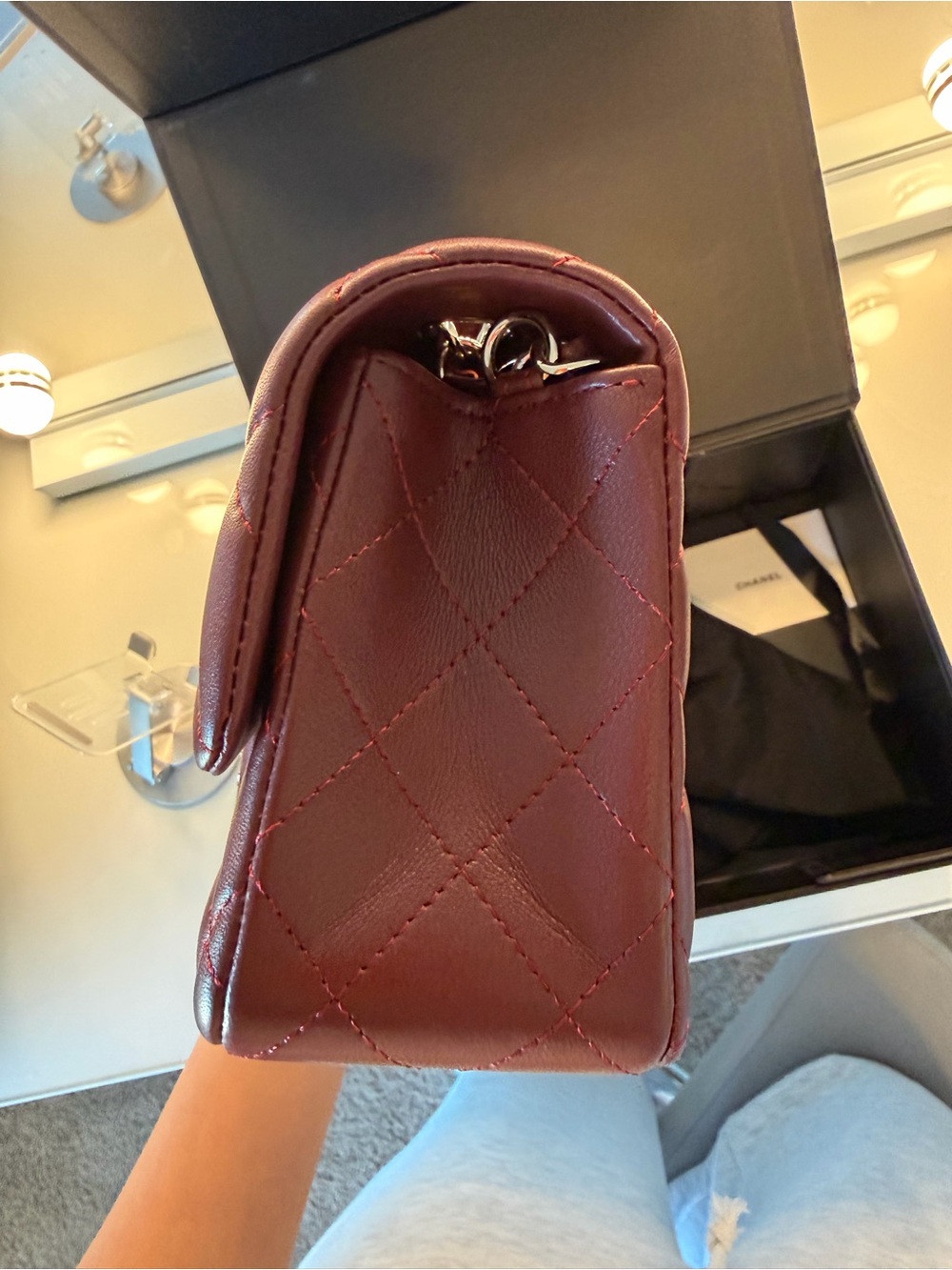 Quilted Mini Flap purse - Picture 3 of 7